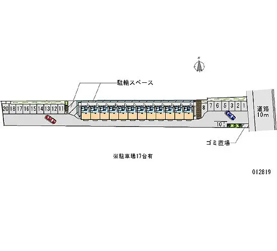 ★手数料０円★大東市中垣内６丁目　月極駐車場（LP）